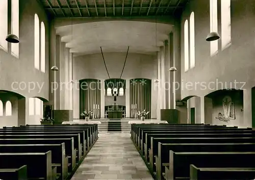 AK / Ansichtskarte Detmold Kath Pfarrkirche Heilig Kreuz Inneres Detmold