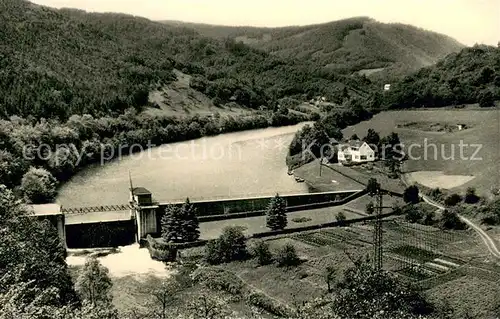 AK / Ansichtskarte Heimbach_Eifel Panorama Stausee Sperrmauer Heimbach Eifel