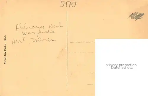 AK / Ansichtskarte Juelich Blick auf Citadellwall und evangelische Kirche Juelich