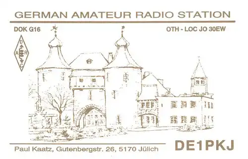 AK / Ansichtskarte Juelich German Amateur Radio Station Juelich