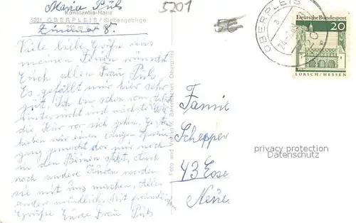 AK / Ansichtskarte Oberpleis Panorama Siebengebirge Konstantie Haus Seniorenheim Oberpleis