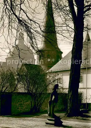 AK / Ansichtskarte Fulda Karolingische St Michaelskirche mit Kuppel des Barockdomes Fulda