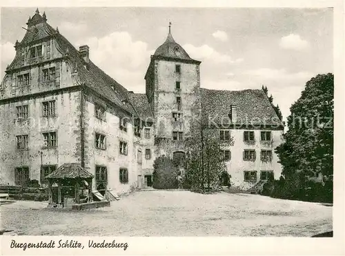 AK / Ansichtskarte Schlitz Burg Schlitz Vorderburg Schlitz