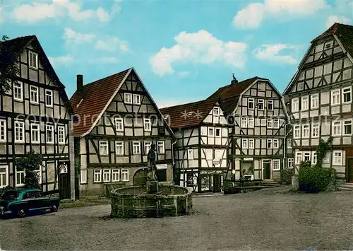 AK / Ansichtskarte Schlitz Marktplatz mit Brunnen Schlitz