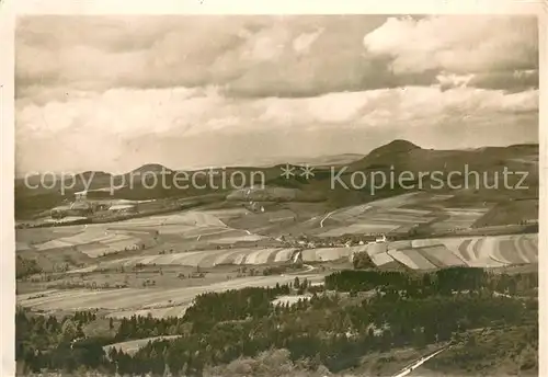 AK / Ansichtskarte Gersfeld_Rhoen Panorama Gersfeld Rhoen