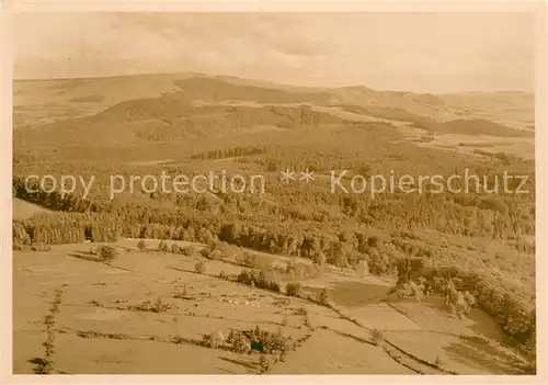 AK / Ansichtskarte Milseburg Panorama mit Blick auf Wasserkuppe und Pferdskopf Milseburg