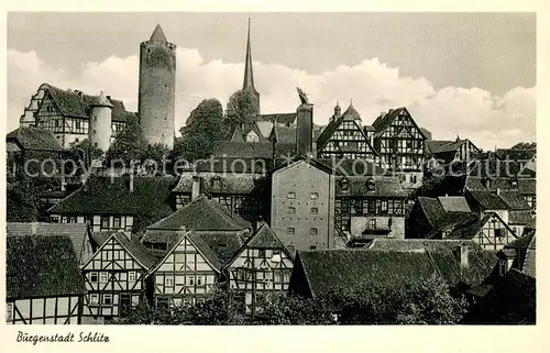 AK / Ansichtskarte Schlitz Stadtansicht mit Burg Schlitz