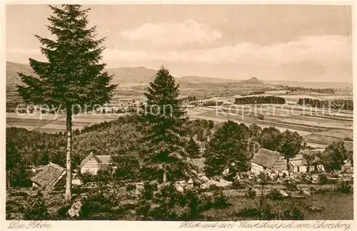 AK / Ansichtskarte Rhoen_Region Blick zum Wachtkueppel von Ebersberg Rhoen Region