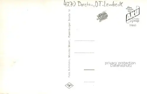 AK / Ansichtskarte Lembeck St. Michaelisstift Lembeck