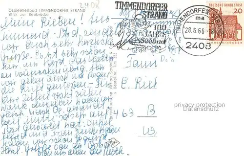 AK / Ansichtskarte Timmendorfer_Strand Strand Seebruecke Timmendorfer_Strand