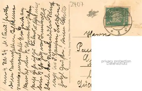 AK / Ansichtskarte Travemuende_Ostseebad Brodtener Ufer Travemuende_Ostseebad