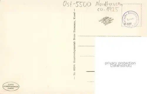 AK / Ansichtskarte Nordhausen_Thueringen Blick vom Primariusgraben auf die Unterstadt Nordhausen Thueringen