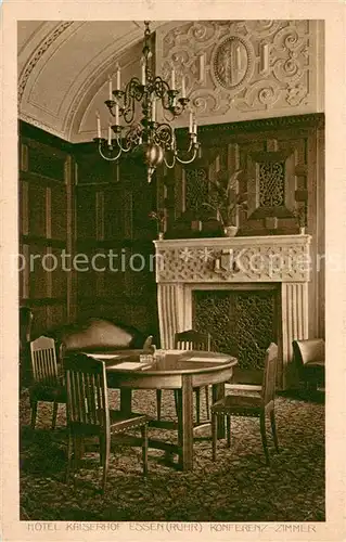 AK / Ansichtskarte Essen_Ruhr Konferenz Zimmer Hotel Kaiserhof Essen_Ruhr