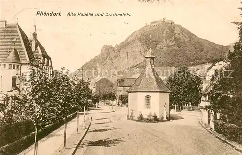 AK / Ansichtskarte Rhoendorf Kapelle und Drachenfels Rhoendorf