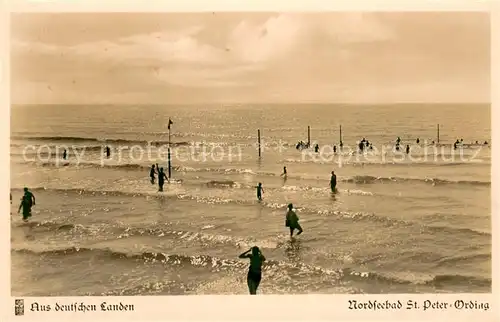 AK / Ansichtskarte St_Peter Ording Nordseebad Strandleben  St_Peter Ording