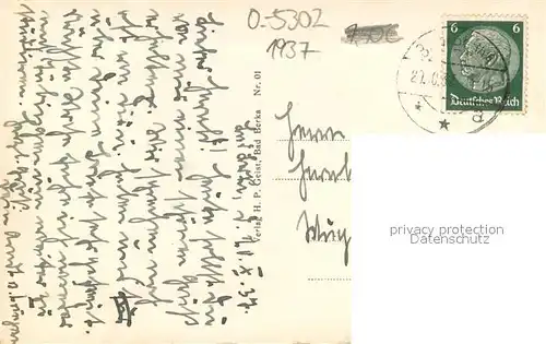 AK / Ansichtskarte Bad_Berka Blick von der Wilhelmsburg Bad_Berka