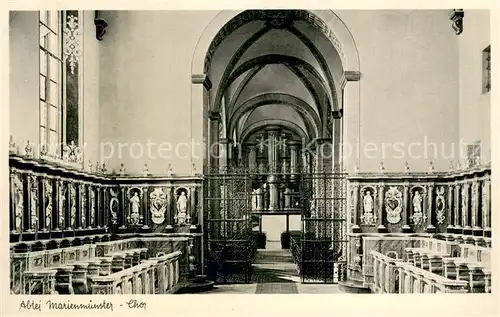 AK / Ansichtskarte Marienmuenster Abtei Marienmuenster Chor Marienmuenster