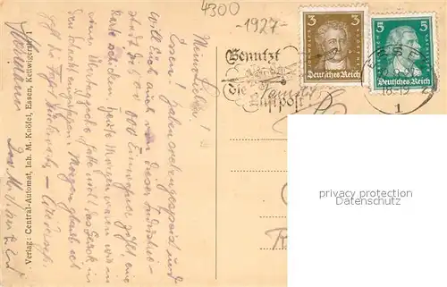 AK / Ansichtskarte Essen_Ruhr Krupp Denkmal in den Kruppschen Werken Essen_Ruhr