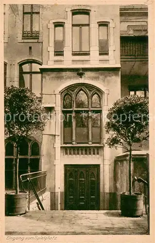 AK / Ansichtskarte Essen_Ruhr Eingang zum Spielplatz Katholisches Lyzeum und Oberlyzeum der Reg. Chorfrauen des hl. Augustinus Essen_Ruhr