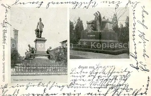 AK / Ansichtskarte Essen_Ruhr Krupp Denkmal Grabstaette Essen_Ruhr