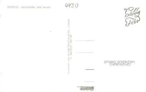 AK / Ansichtskarte Detmold Alte Haeuser in der Adolfstrasse Detmold