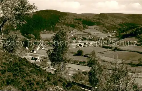 AK / Ansichtskarte Berlebeck Panorama Blick vom Hahnberg Luftkurort im Teutoburger Wald Berlebeck