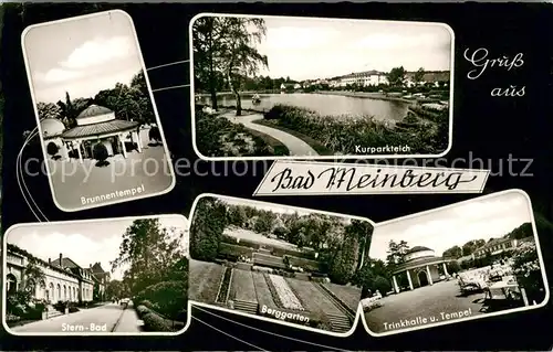 AK / Ansichtskarte Bad_Meinberg Brunnentempel Kurparkteich Sternbad Berggarten Trinkhalle Bad_Meinberg