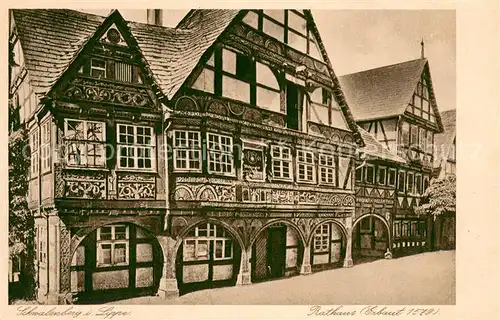 AK / Ansichtskarte Schwalenberg Rathaus 16. Jhdt. Historisches Gebaeude Schwalenberg