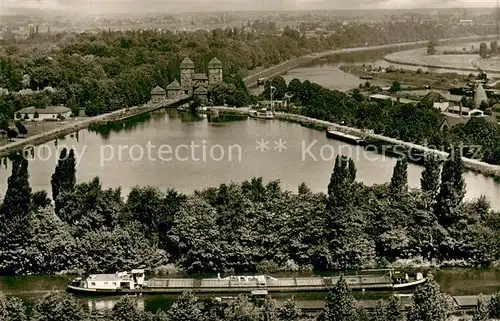 AK / Ansichtskarte Minden_Westfalen Schachtschleuse zwischen Mittellandkanal und Weser Minden_Westfalen