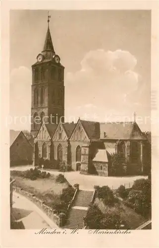 AK / Ansichtskarte Minden_Westfalen Marienkirche Minden_Westfalen