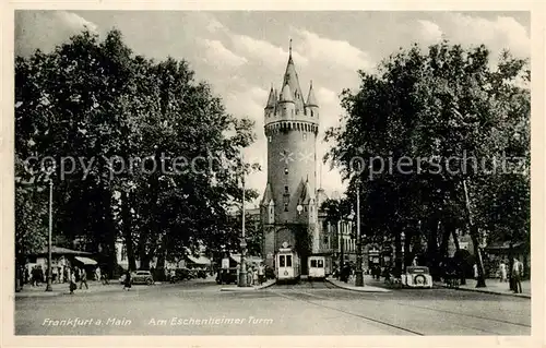 AK / Ansichtskarte Frankfurt_Main Am Eschenheimer Turm Frankfurt Main