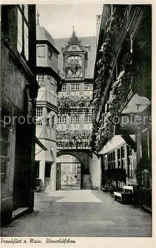 AK / Ansichtskarte Frankfurt_Main Roemerhoefchen Frankfurt Main