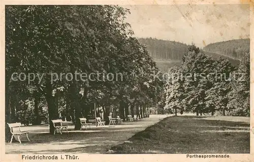 AK / Ansichtskarte Friedrichroda Perthespromenade Friedrichroda
