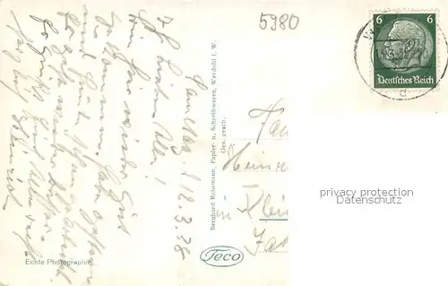 AK / Ansichtskarte Werdohl Blick ins Versetal Werdohl