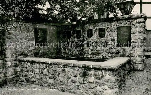 AK / Ansichtskarte Balve Hoffmeisterbrunnen Balve
