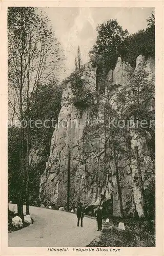 AK / Ansichtskarte Binolen Hoennetal Felspartie Stoss Leye Binolen