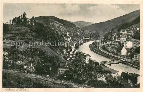 AK / Ansichtskarte Altena_Lenne Panorama mit Burg Altena_Lenne