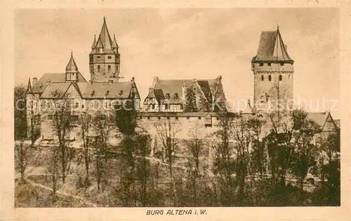 AK / Ansichtskarte Altena_Lenne Burg Altena Altena_Lenne