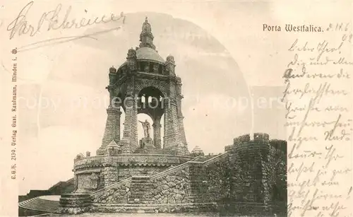 AK / Ansichtskarte Porta_Westfalica Kaiser Wilhelm Denkmal Porta_Westfalica