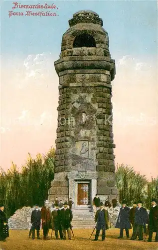 AK / Ansichtskarte Porta_Westfalica Bismarcksaeule Porta_Westfalica
