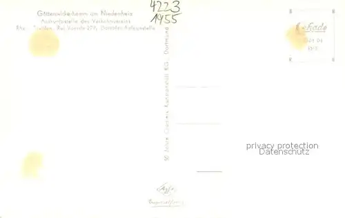 AK / Ansichtskarte Goetterswickerhamm_Niederrhein Uferpromenade am Rhein Bootsanleger Fahrgastschiff Goetterswickerhamm