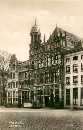 AK / Ansichtskarte Wesel_Rhein Rathaus Trinks Postkarte Wesel Rhein