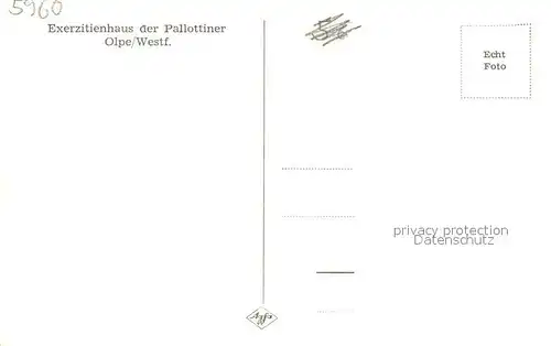 AK / Ansichtskarte Olpe_Meschede Exerzitienhaus der Pallottiner Olpe Meschede