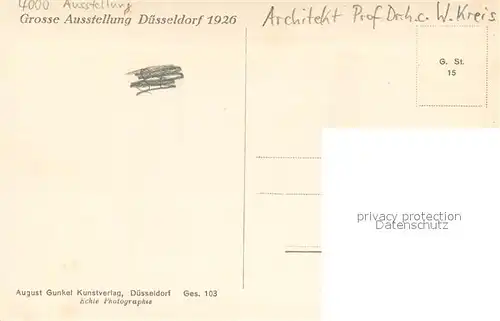 AK / Ansichtskarte Duesseldorf Rheinhalle mit heruntergelassener Kuppel Duesseldorf
