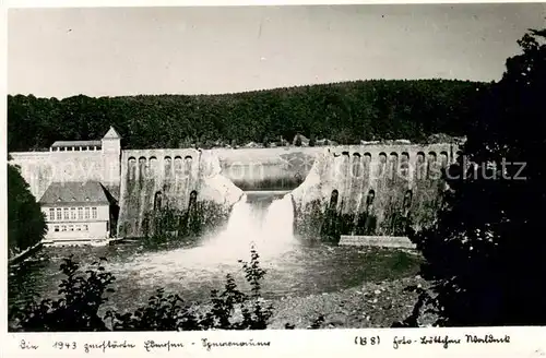 AK / Ansichtskarte Edertalsperre Staumauer Zerstoerung 1943 Edertalsperre