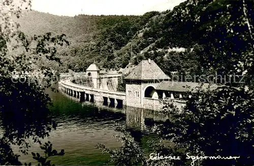 AK / Ansichtskarte Edersee Sperrmauer Edersee