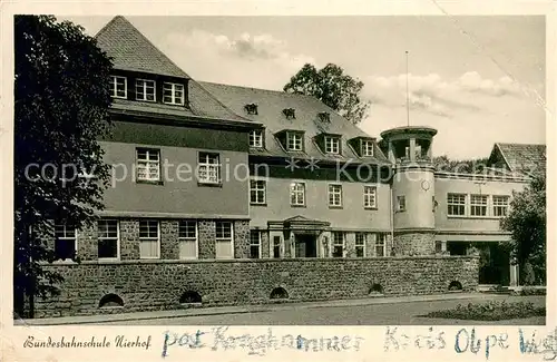 AK / Ansichtskarte Olpe_Stadt Bundesbahnschule Nierhof 