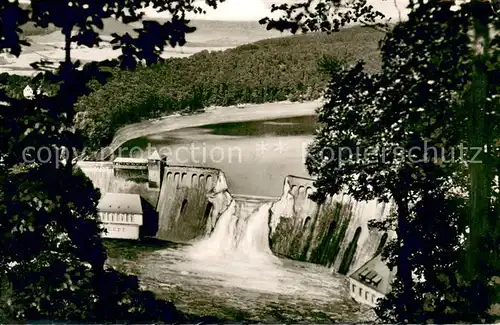 AK / Ansichtskarte Edersee Sperrmauer 1943 zerstoert Edersee