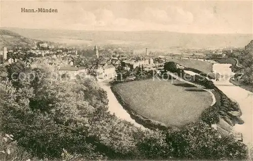 AK / Ansichtskarte Hann._Muenden Panorama Hann. Muenden