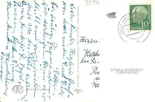 AK / Ansichtskarte Hann._Muenden Am Weserstein Blick von der Weserliedanlage Rathaus Werrabruecke Hann. Muenden